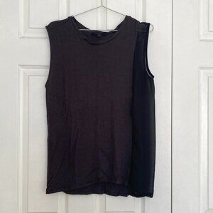 All Saints Yukon Wo Tank Grey/Black Medium